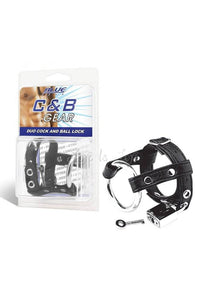 Thumbnail for Electric Eel - Blue Line - Duo Cock & Ball Lock - Black - Stag Shop