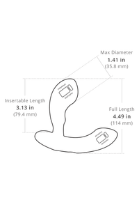 Thumbnail for Lovense - Edge Bluetooth Prostate Massager - Black - Stag Shop