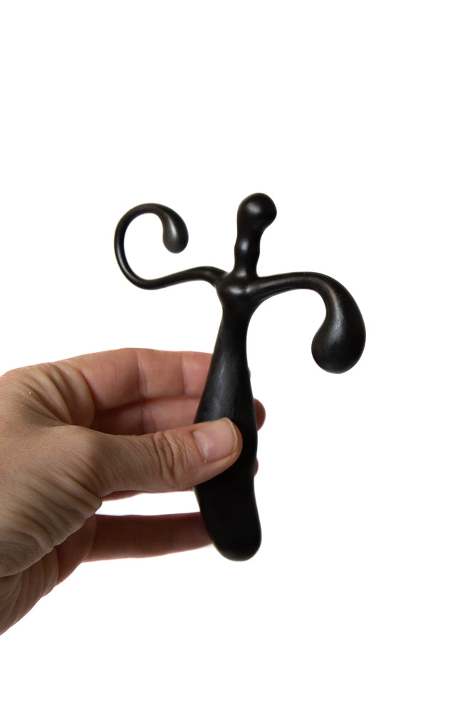 Electric Eel - Blue Line - 5" Prostate Massager - Black - Stag Shop