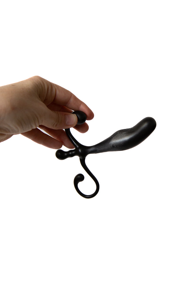 Electric Eel - Blue Line - 5" Prostate Massager - Black - Stag Shop