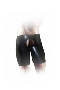 Thumbnail for Shots Toys - Fist It - Latex Unisex Fisting Shorts - Black - Stag Shop