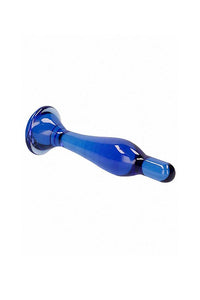 Thumbnail for Shots Toys - Chrystalino - Flask Glass Dildo - Blue - Stag Shop