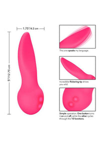 Thumbnail for Cal Exotics - Mini Marvels - Silicone Marvelous Flicker Vibrator - Pink - Stag Shop