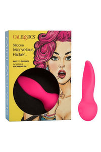Thumbnail for Cal Exotics - Mini Marvels - Silicone Marvelous Flicker Vibrator - Pink - Stag Shop