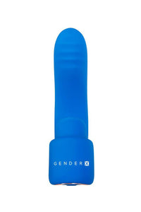 Thumbnail for Evolved - Gender X - Flick It Finger Vibrator - Blue - Stag Shop