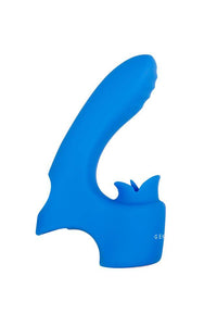 Thumbnail for Evolved - Gender X - Flick It Finger Vibrator - Blue - Stag Shop