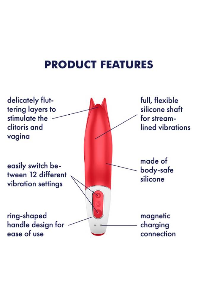 Satisfyer - Power Flower Vibrator - Pink - Stag Shop