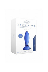 Thumbnail for Shots Toys - Chrystalino - Follower Glass Butt Plug - Blue - Stag Shop