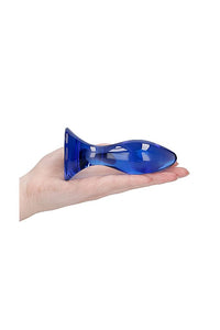 Thumbnail for Shots Toys - Chrystalino - Follower Glass Butt Plug - Blue - Stag Shop