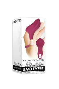 Thumbnail for Evolved - Frisky Finger Vibrator - Burgundy - Stag Shop