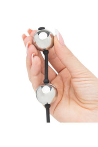 Thumbnail for Lovehoney - Fifty Shades of Grey - Inner Goddess Pleasure Weighted Kegel Balls - Silver - 221g - Stag Shop
