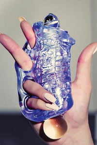 Thumbnail for Fleshlight - Fleshskins - Grip Blue Ice Masturbator with Case - Stag Shop