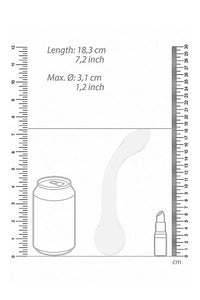 Thumbnail for Shots Toys - Chrystalino - G-Rider Glass Dildo - White - Stag Shop