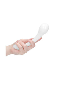 Thumbnail for Shots Toys - Chrystalino - G-Rider Glass Dildo - White - Stag Shop