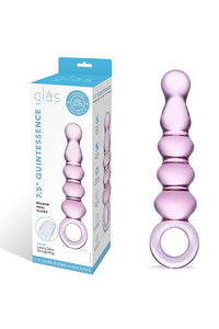 Thumbnail for Gläs - Quintessence Beaded Anal Slider Glass Dildo - Pink - Stag Shop