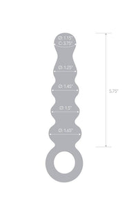 Thumbnail for Gläs - Quintessence Beaded Anal Slider Glass Dildo - Pink - Stag Shop