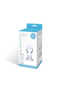 Thumbnail for Gläs - Amethyst Rain Glass Butt Plug - Clear/Blue - Stag Shop