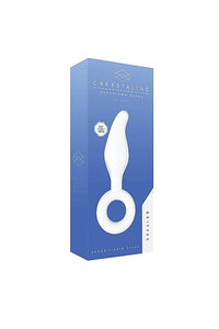 Thumbnail for Shots Toys - Chrystalino - Gripper Glass Butt Plug - White - Stag Shop