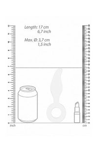 Thumbnail for Shots Toys - Chrystalino - Gripper Glass Butt Plug - White - Stag Shop