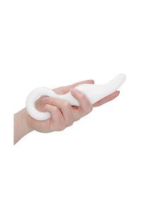 Thumbnail for Shots Toys - Chrystalino - Gripper Glass Butt Plug - White - Stag Shop