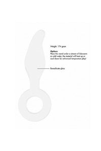 Thumbnail for Shots Toys - Chrystalino - Gripper Glass Butt Plug - White - Stag Shop