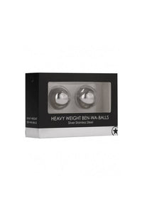 Thumbnail for Ouch by Shots Toys - Heavy Weight Ben Wa Balls - Silver - Stag Shop