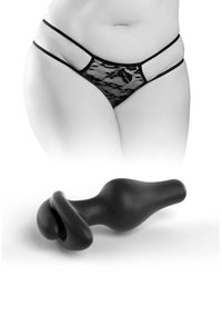 Thumbnail for Pipedream - Hookup Panties - Crotchless Pleasure Panties with Clitoral Beads & Attachable Butt Plug - Size XL-XXL - Stag Shop