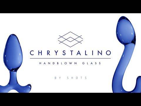 Shots Toys - Chrystalino - Gripper Glass Butt Plug - White - Stag Shop