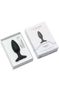 Thumbnail for Lovense - Hush 2 Bluetooth Vibrating 1.5 Butt Plug - Black - Stag Shop