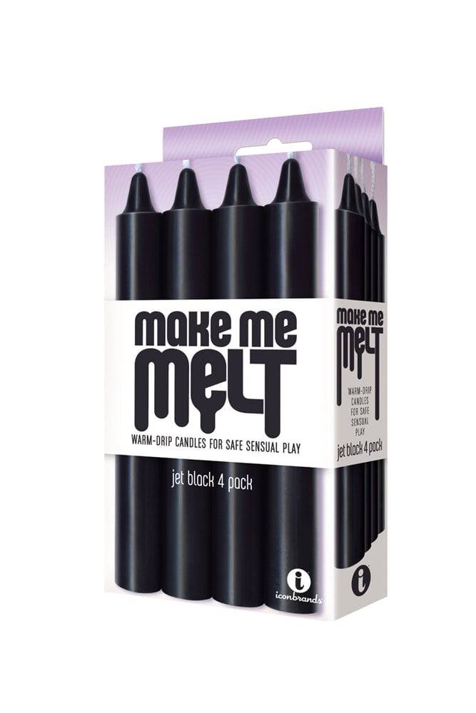 Icon Brands - Make Me Melt - Warm Drip Candles - Black - Stag Shop