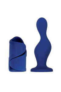 Thumbnail for Evolved - Gender X - Ins & Outs Dildo & Stroker Set - Blue - Stag Shop