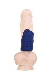 Thumbnail for Evolved - Gender X - Ins & Outs Dildo & Stroker Set - Blue - Stag Shop
