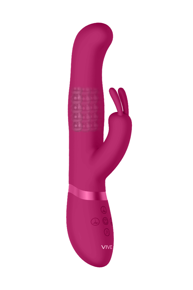 Shots Toys - VIVE - Izara - Rotating Beading Rabbit Vibrator - Pink - Stag Shop