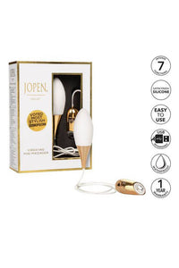 Thumbnail for Jopen - Callie - Vibrating Mini Massager - White/Gold - Stag Shop