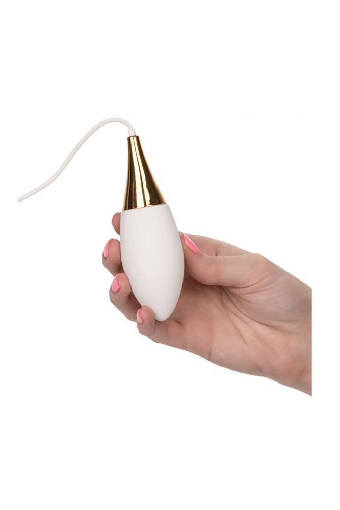 Jopen - Callie - Vibrating Mini Massager - White/Gold - Stag Shop