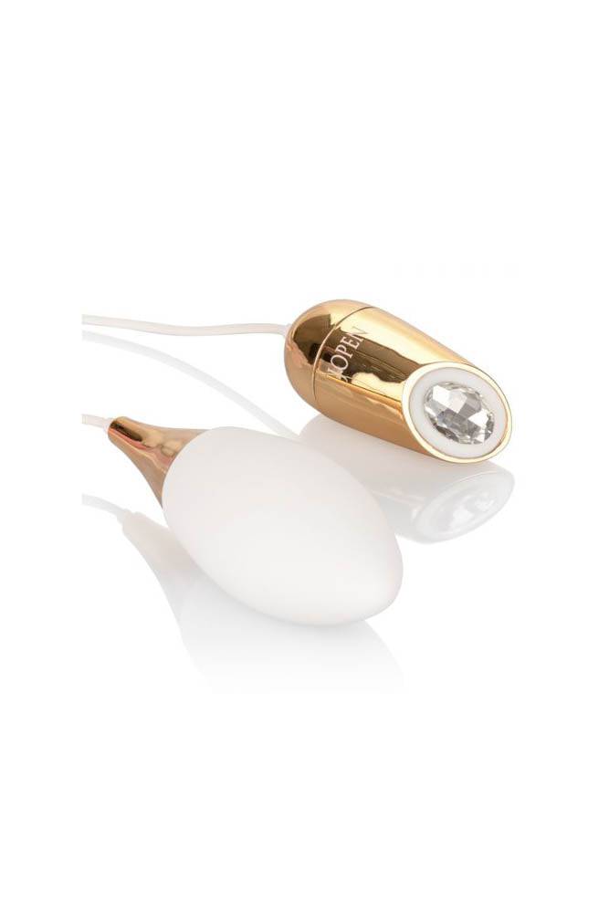Jopen - Callie - Vibrating Mini Massager - White/Gold - Stag Shop