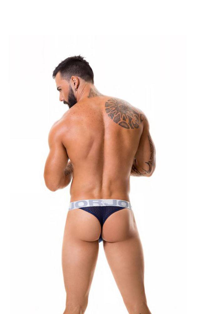 Jor Underwear - Cronos Mesh Thong - Blue - Stag Shop