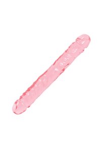Thumbnail for Crystal Jellies by Doc Johnson - 12 Inch Jr. Double Dong - Assorted Colours - Stag Shop