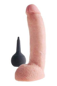 Thumbnail for Pipedream - King Cock - Squirting Realistic Cock with Balls - 9 inch - Beige - Stag Shop