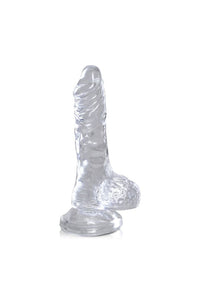 Thumbnail for Pipedream - King Cock - Realistic Dildo with Balls - 4 inch - Clear - Stag Shop