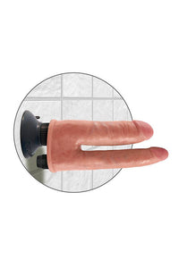 Thumbnail for Pipedream - King Cock - Double Vibrating Penetrator Ultra Realistic Dildo - Beige - Stag Shop