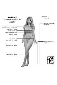 Thumbnail for XR Brands - Next Gen - Kendall  - Fantasy Life Size Replica Love Doll - Stag Shop