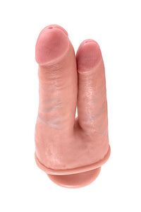 Thumbnail for Pipedream - King Cock - Double Penetrator Ultra Realistic Dildo - 6 inch - Beige - Stag Shop