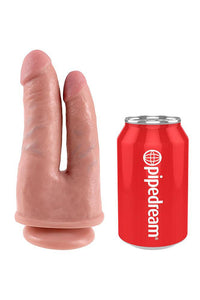 Thumbnail for Pipedream - King Cock - Double Penetrator Ultra Realistic Dildo - 6 inch - Beige - Stag Shop