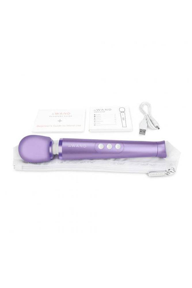Le Wand - Petite Rechargeable Vibrating Massage Wand - Violet - Stag Shop