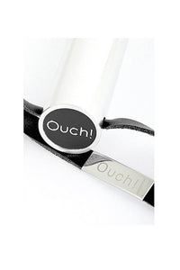 Thumbnail for Ouch by Shots Toys - Leather Gap Paddle - Black - Stag Shop