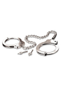 Thumbnail for Pipedream - Fetish Fantasy - Metal Leg/Ankle Cuffs - Silver - Stag Shop