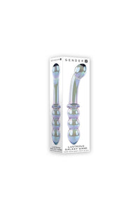 Thumbnail for Evolved - Gender X - Lustrous Galaxy Dual Ended Glass Wand - Blue - Stag Shop