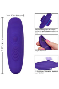 Thumbnail for Cal Exotics - Lock-N-Play Remote Pulsating Panty Teaser - Purple - Stag Shop
