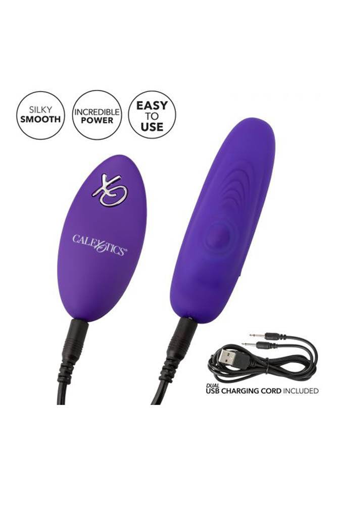 Cal Exotics - Lock-N-Play Remote Pulsating Panty Teaser - Purple - Stag Shop